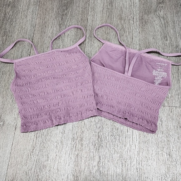 Free People Purple Tight Textured Tank EUC - Picture 2 of 3